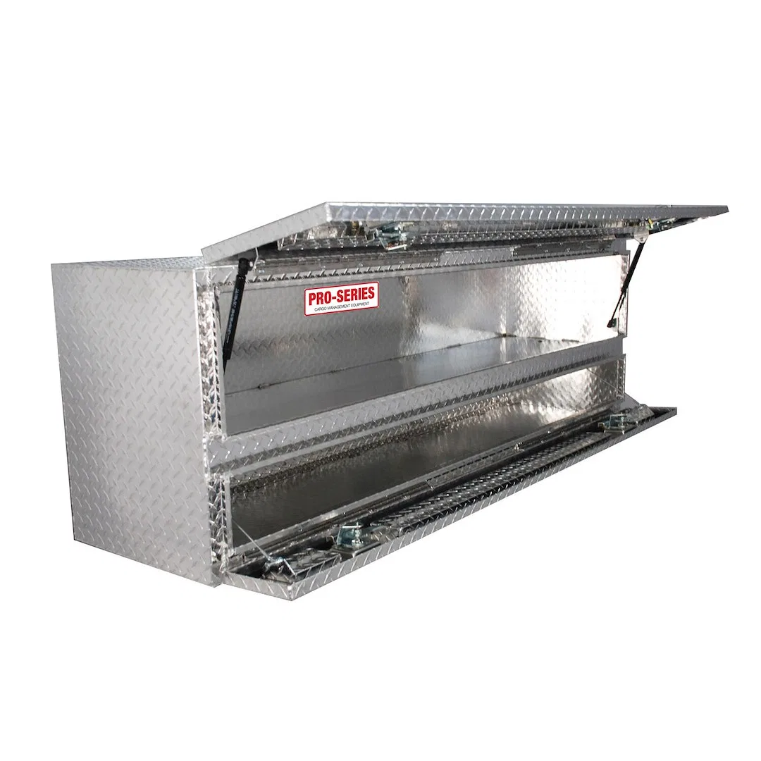 80-TB400-72 – WESTIN Tool Box, TopSider 2 Doors Diamond Tread Polished Aluminum 72 Inch Overall Length x 20 Inch Over...